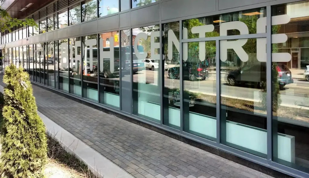 The outside of the Toronto Birth Centre in Regent Park - Downtown Toronto ON