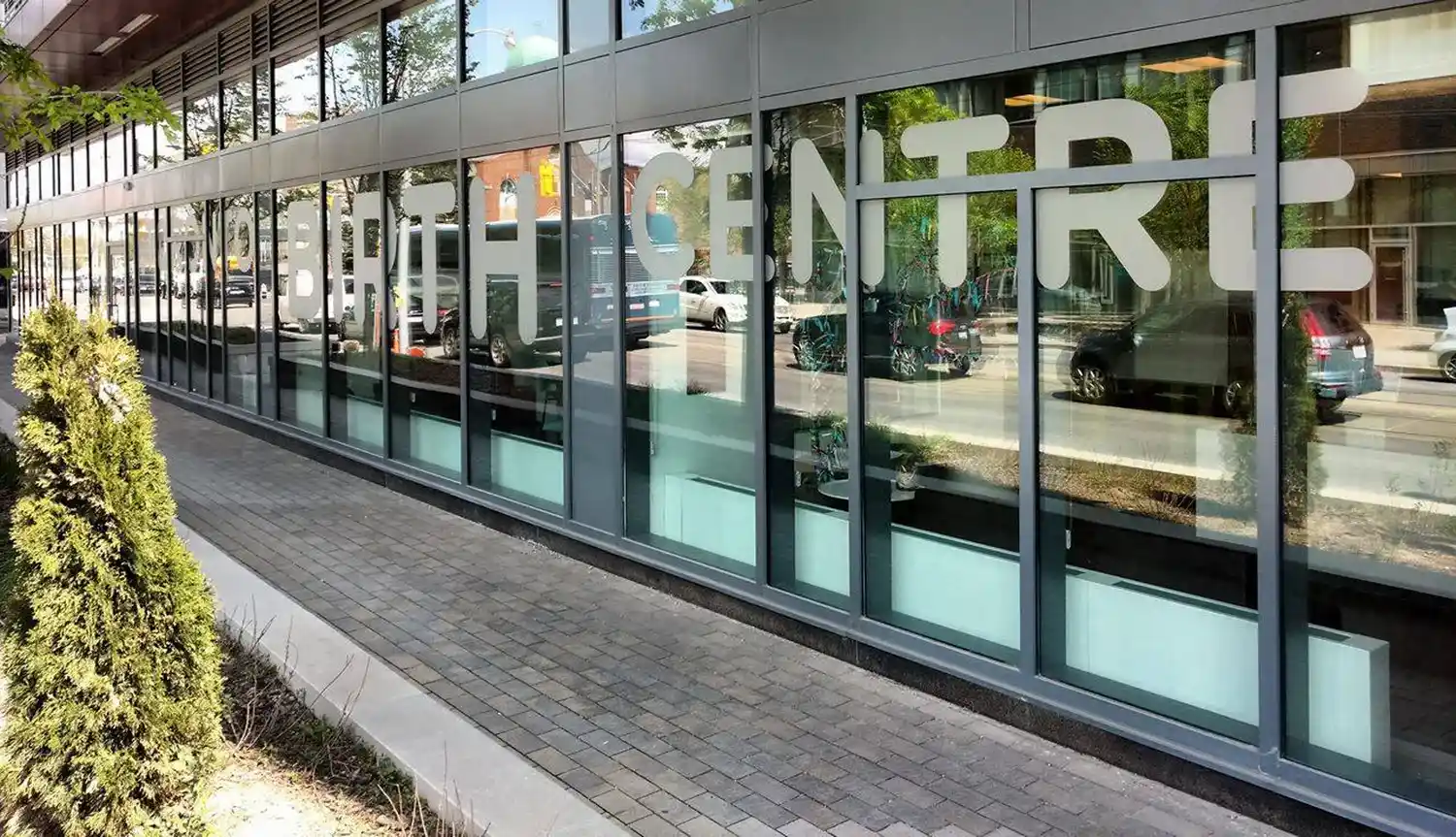 The outside of the Toronto Birth Centre in Regent Park - Downtown Toronto ON