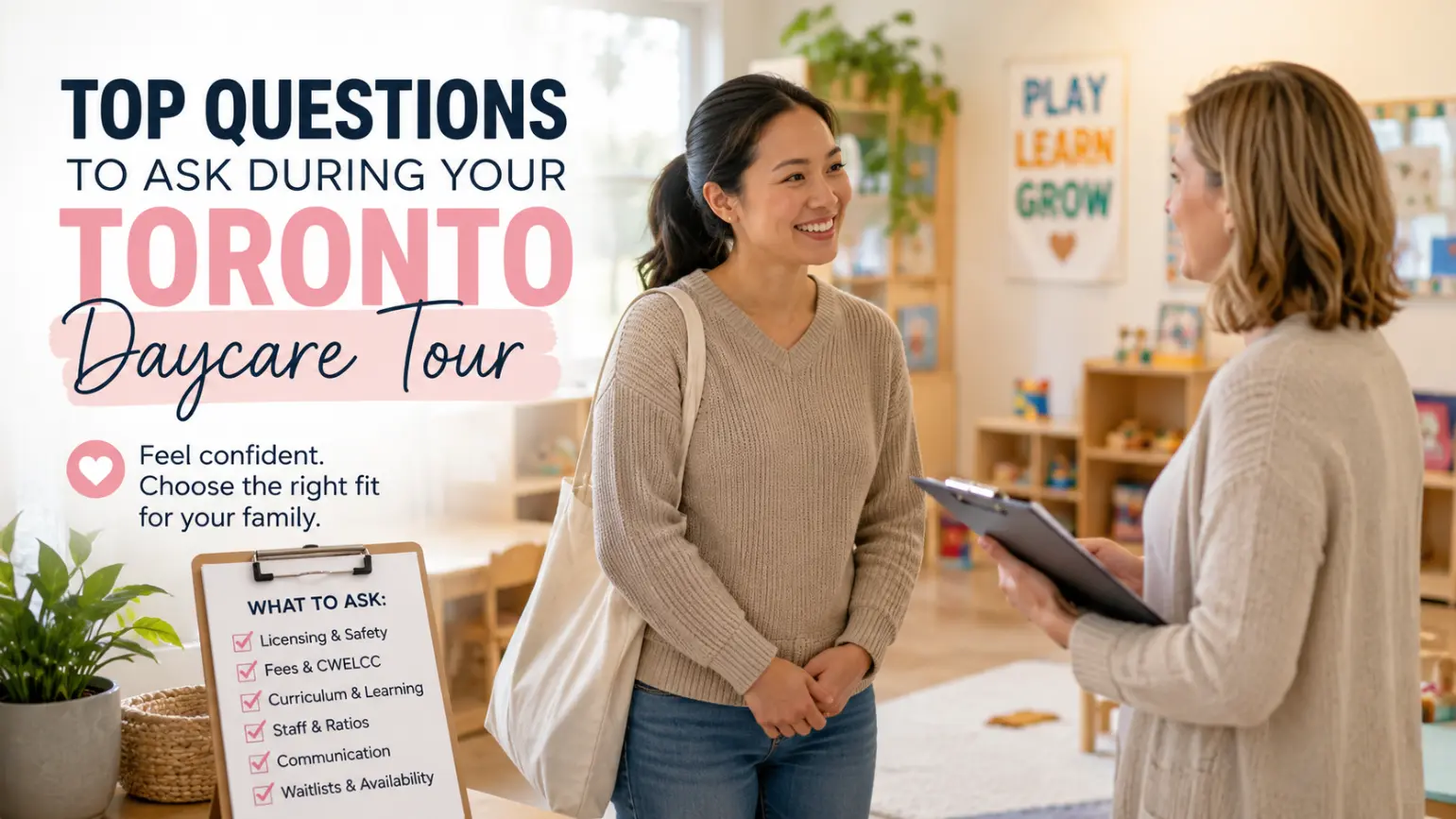 Top Questions to Ask During Your Toronto Daycare Tour