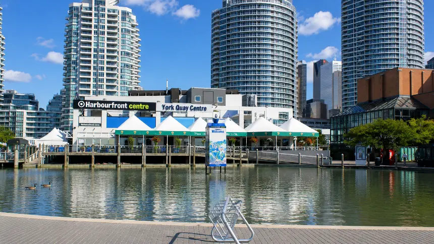 Harbourfront Centre on Queens Quay in downtown Toronto